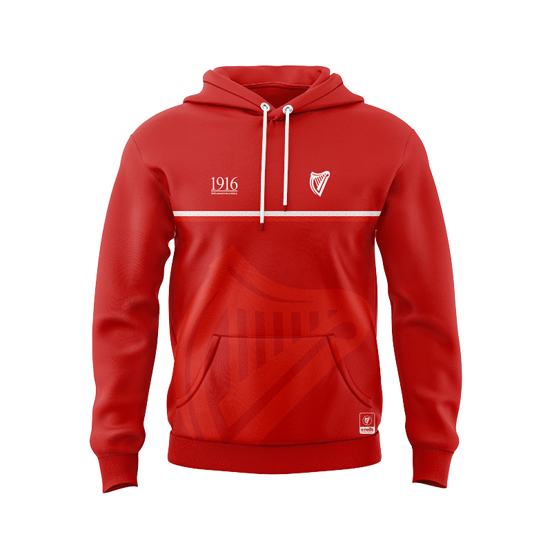 Men's Ireland GAA 1916 Commemoration Red Hoodie