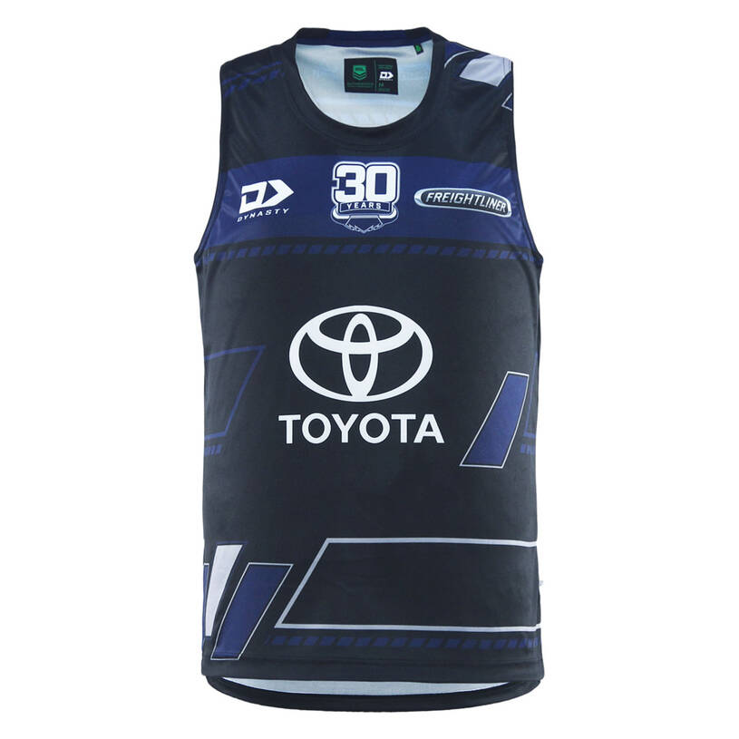 NRL North Queensland Cowboys 2025 Black Training Singlet
