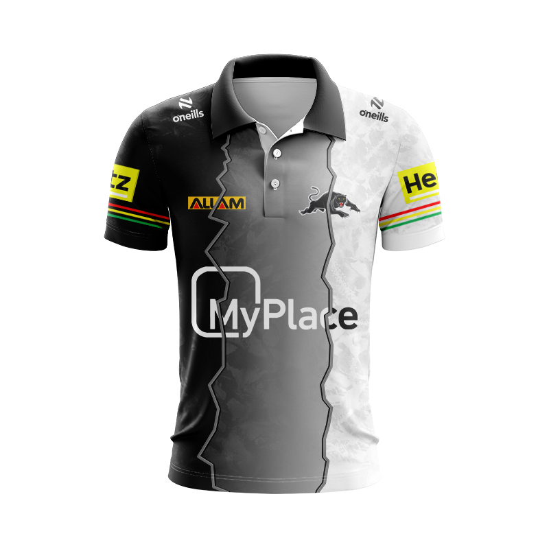 NRL Penrith Panthers 2024 Training Mix Polo Shirt