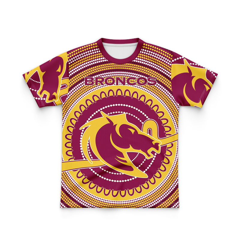 Kid's NRL Brisbane Broncos 2021 Indigenous Shirt