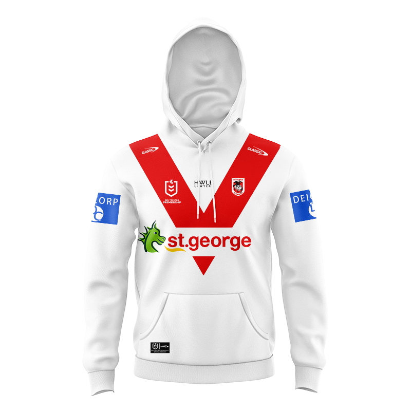 Kid's NRL St George Illawarra Dragons 2024 Home Hoodie