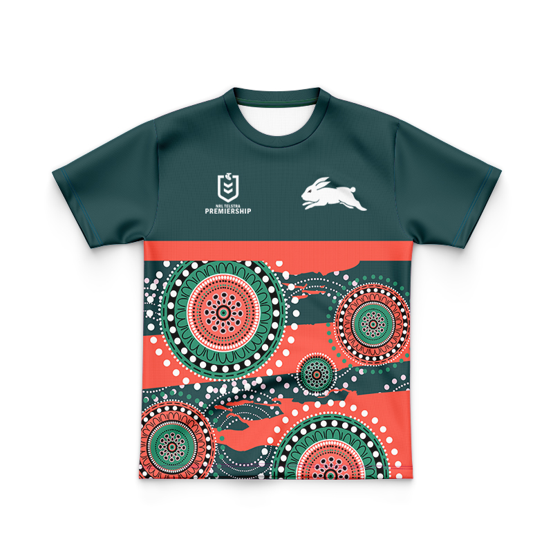 Kid's NRL South Sydney Rabbitohs 2024 Indigenous RS Jersey