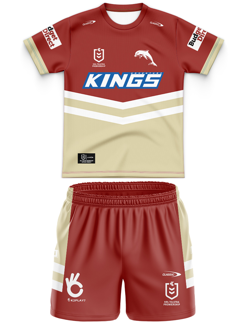 Kid's Dolphins 2024 Home Jersey+Shorts