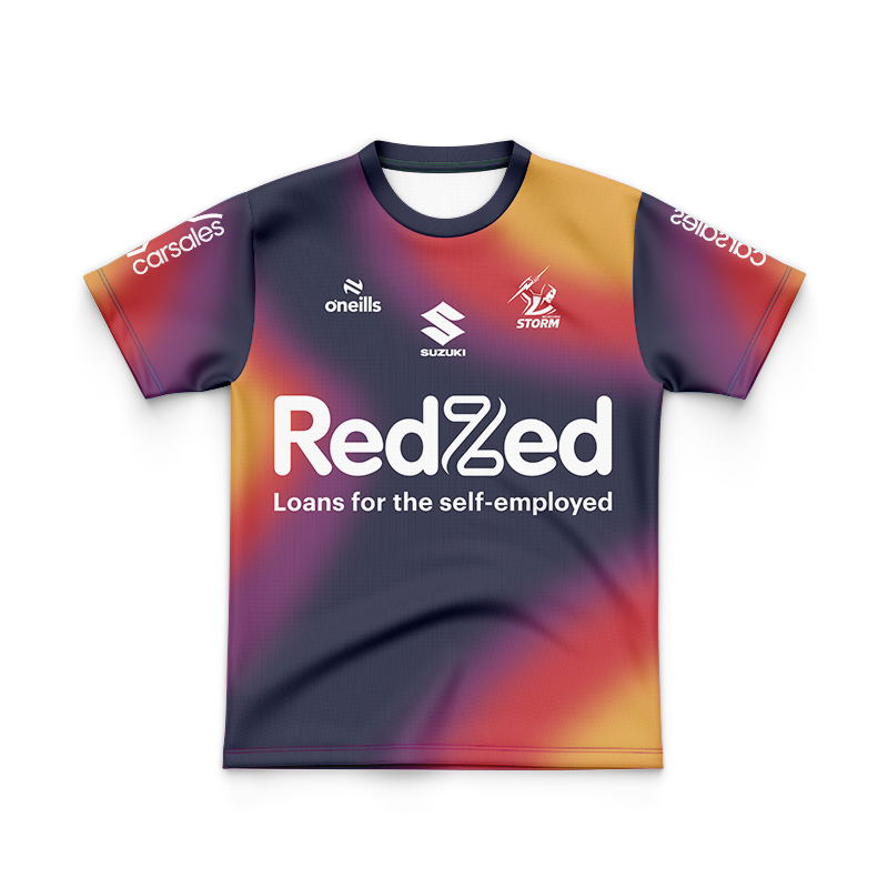 Kid's NRL Melbourne Storm 2024 Captain's Run Jersey