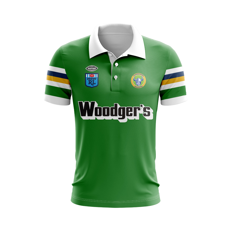 NRL Canberra Raiders 1989 Retro Polo Shirt
