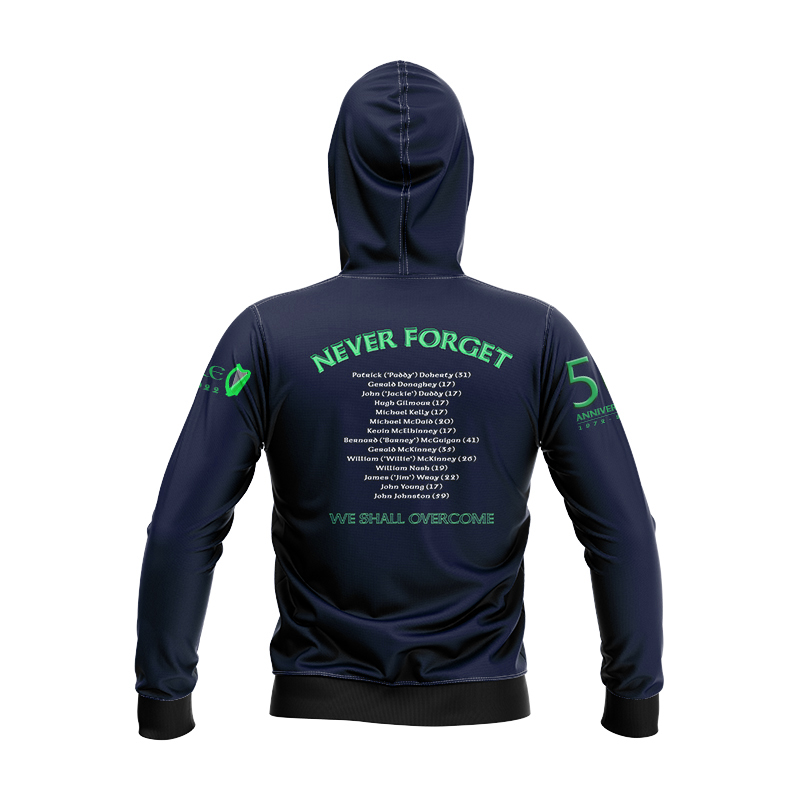 Kid's GAA Derry Bloody Sunday Commemorative Navy Hoodie