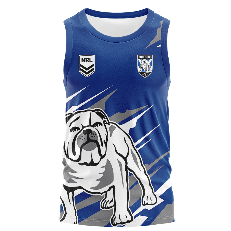 NRL Canterbury-Bankstown Bulldogs 2024 'FISHFINDER' Singlet