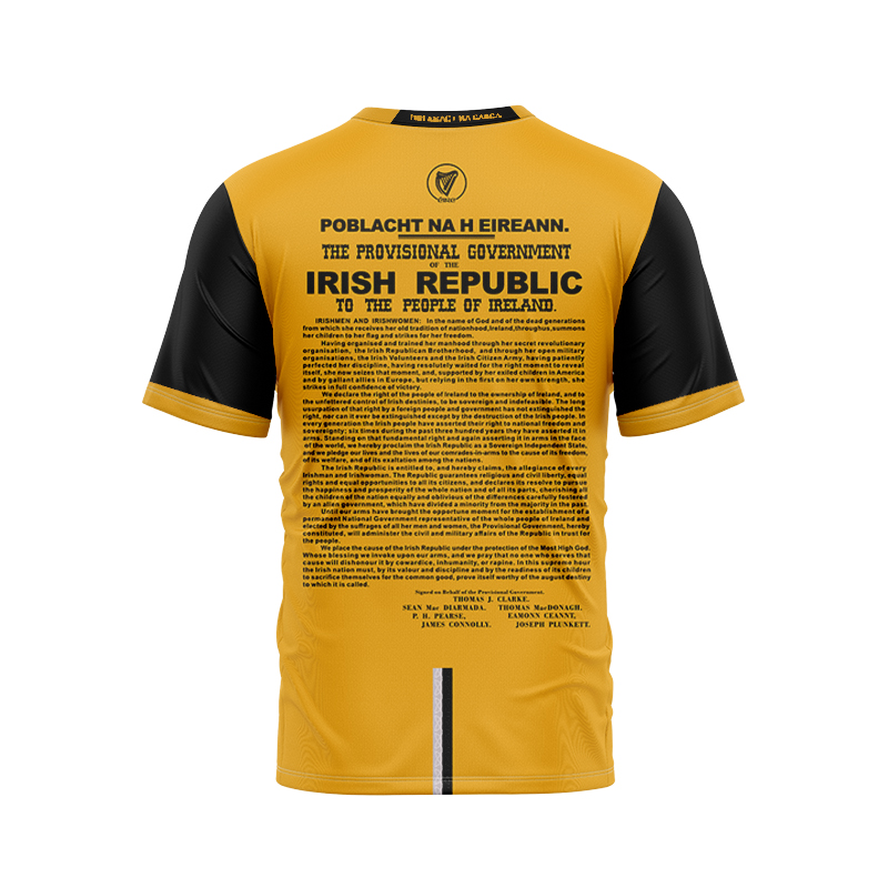 Men's GAA New 1916 Commemoration Player Fit Jersey Yellow
