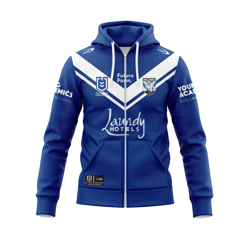 NRL Canterbury-Bankstown Bulldogs 2024 Away Zipper Hoodie