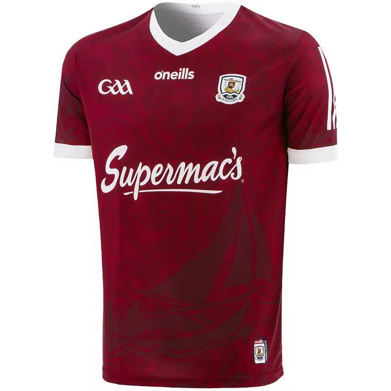 Men's Galway GAA 2 Stripe 2021-22 Home Jersey