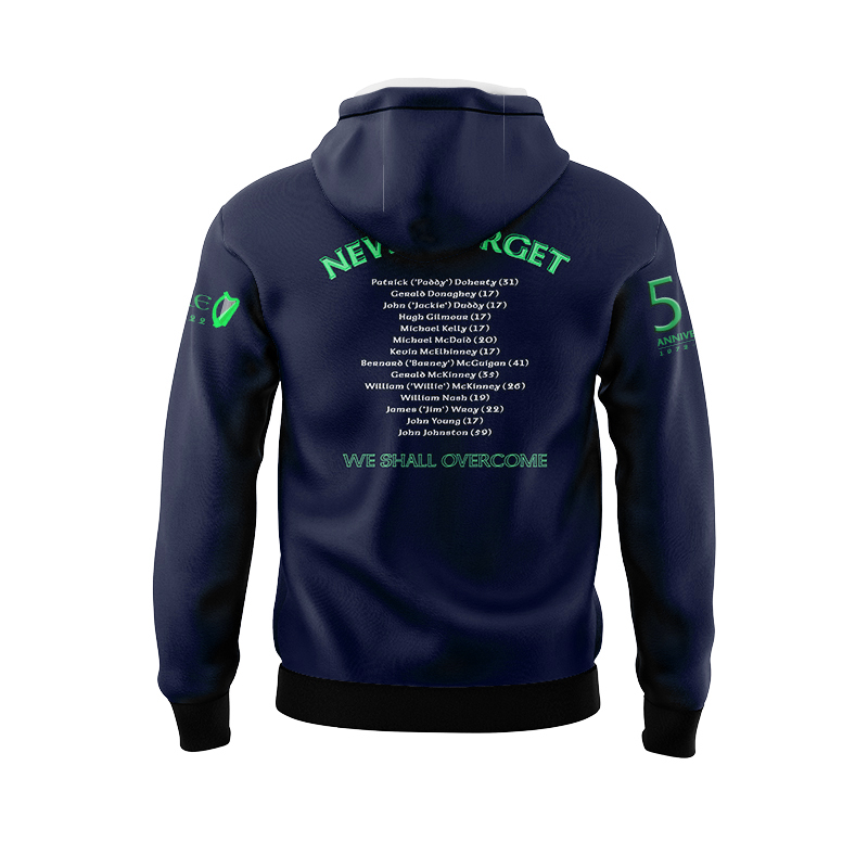 Men's Derry GAA Bloody Sunday Commemorative Navy Hoodie