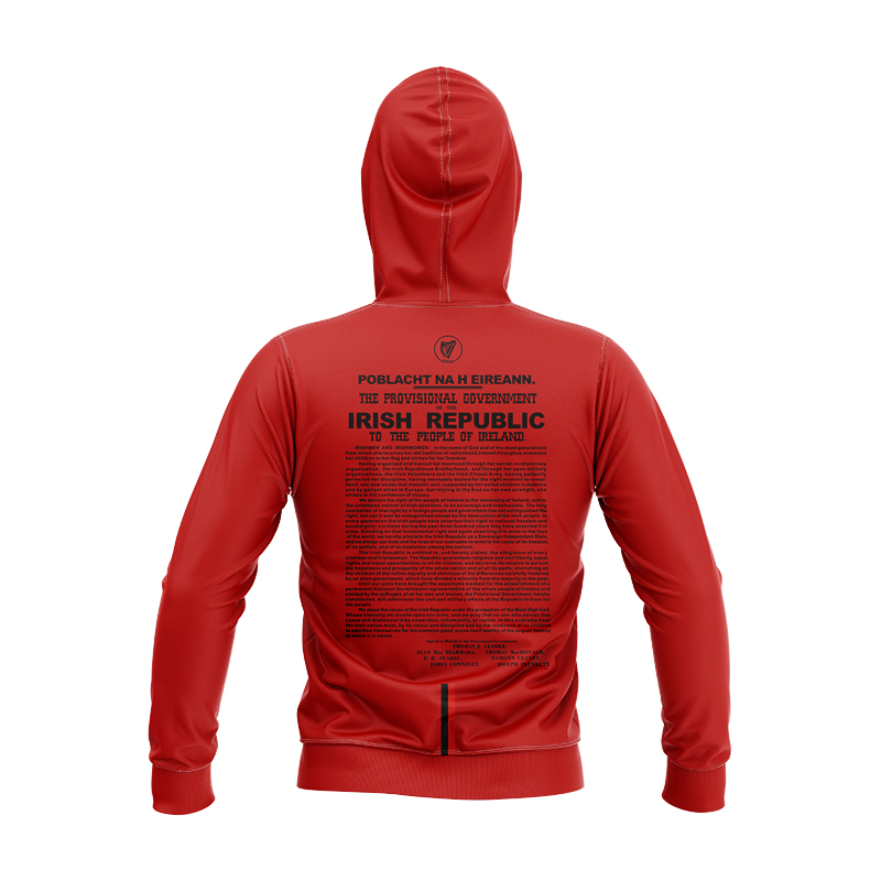 Kid's Ireland GAA 1916 Commemoration Red Black Hoodie