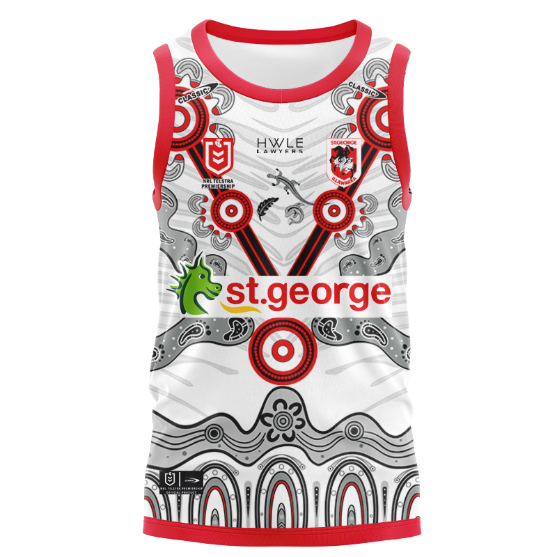 NRL St George Illawarra Dragons 2024 Indigenous Singlet