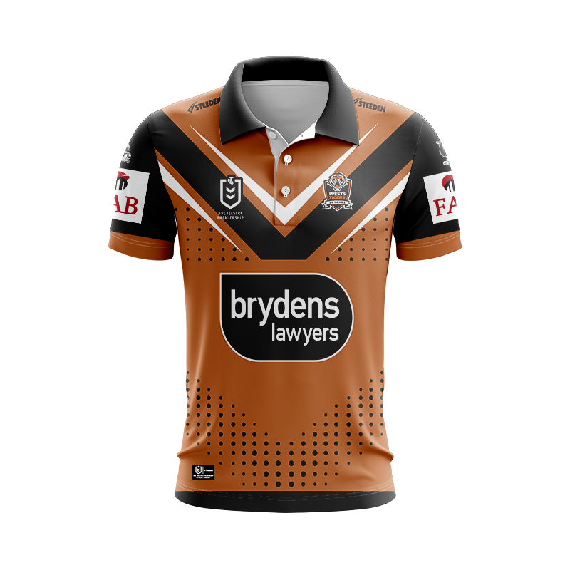 NRL Wests Tigers 2024 Away Polo Shirt