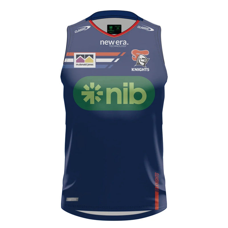 NRL Newcastle Knights 2024 Blue Training Singlet