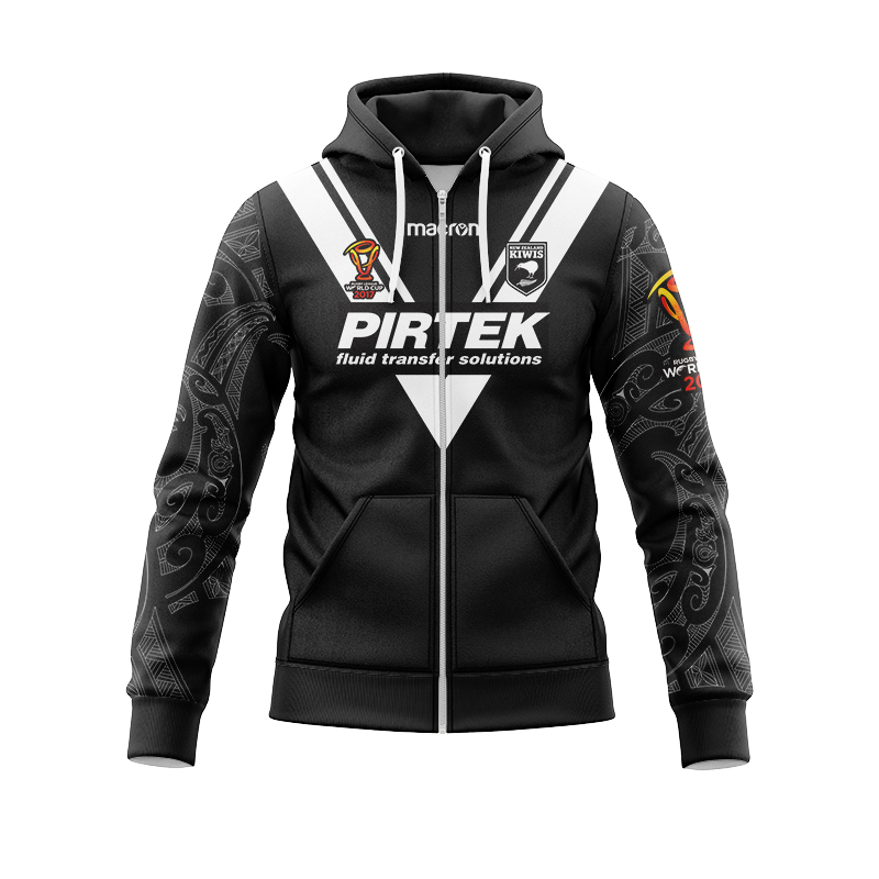 New Zealand Kiwis Rugby RLWC 2017 Home Zipper Hoodie