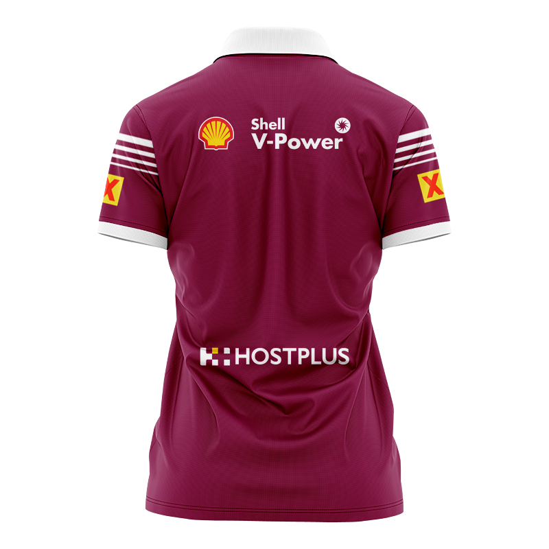 Women's NRL QLD Maroons State of Origin 2024 Home Polo Shirt
