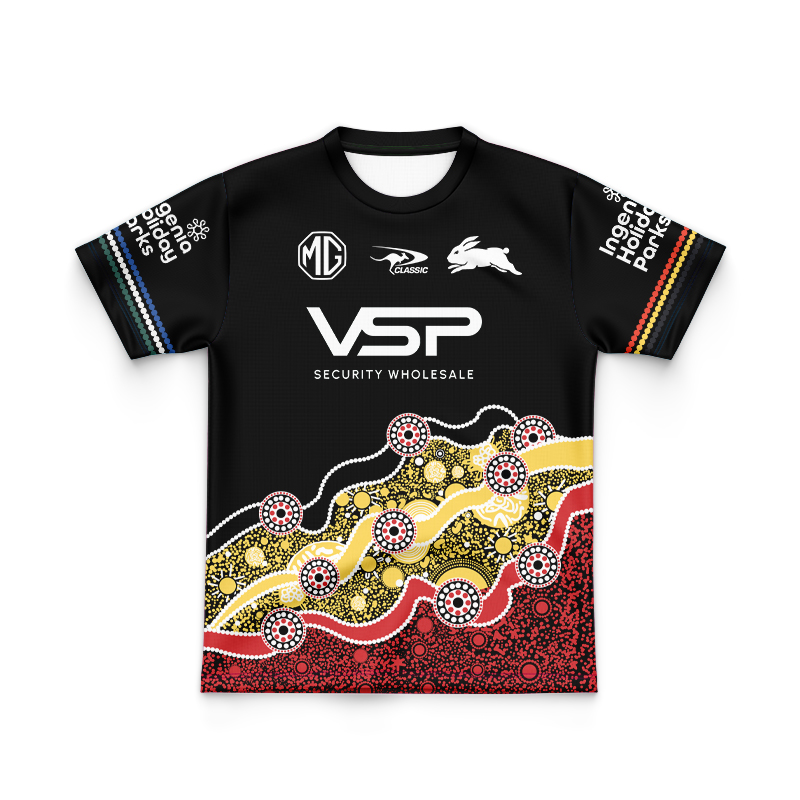 Kid's NRL South Sydney Rabbitohs 2024 Indigenous Training Jersey