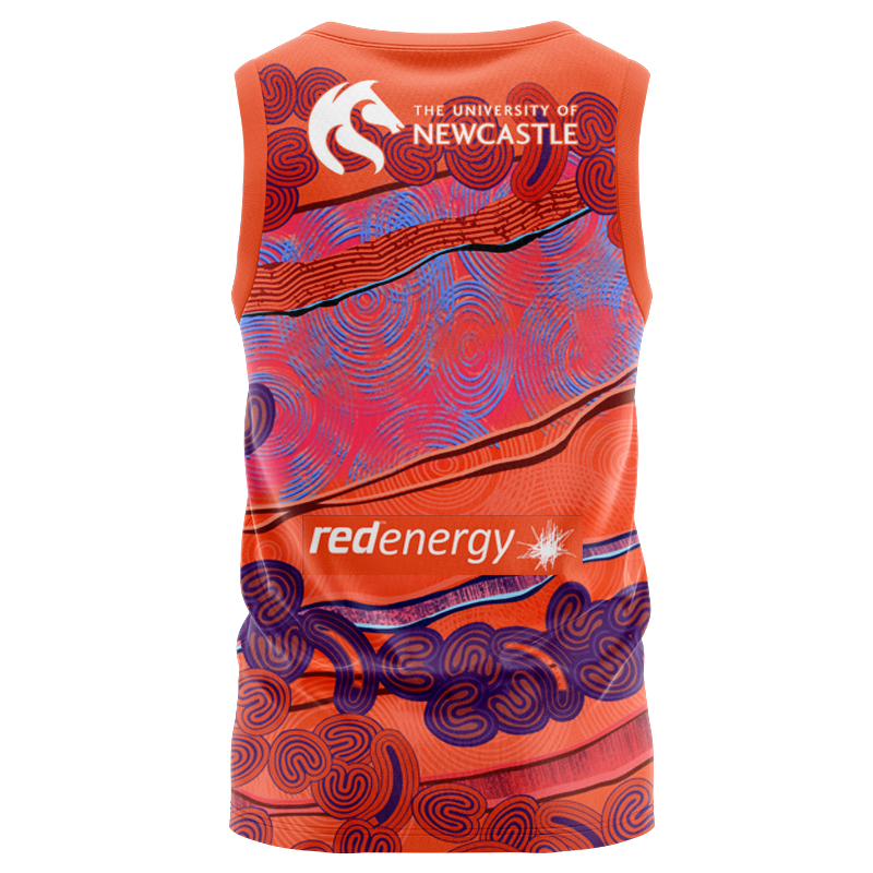 NRL Newcastle Knights 2024 Retail Indigenous Singlet