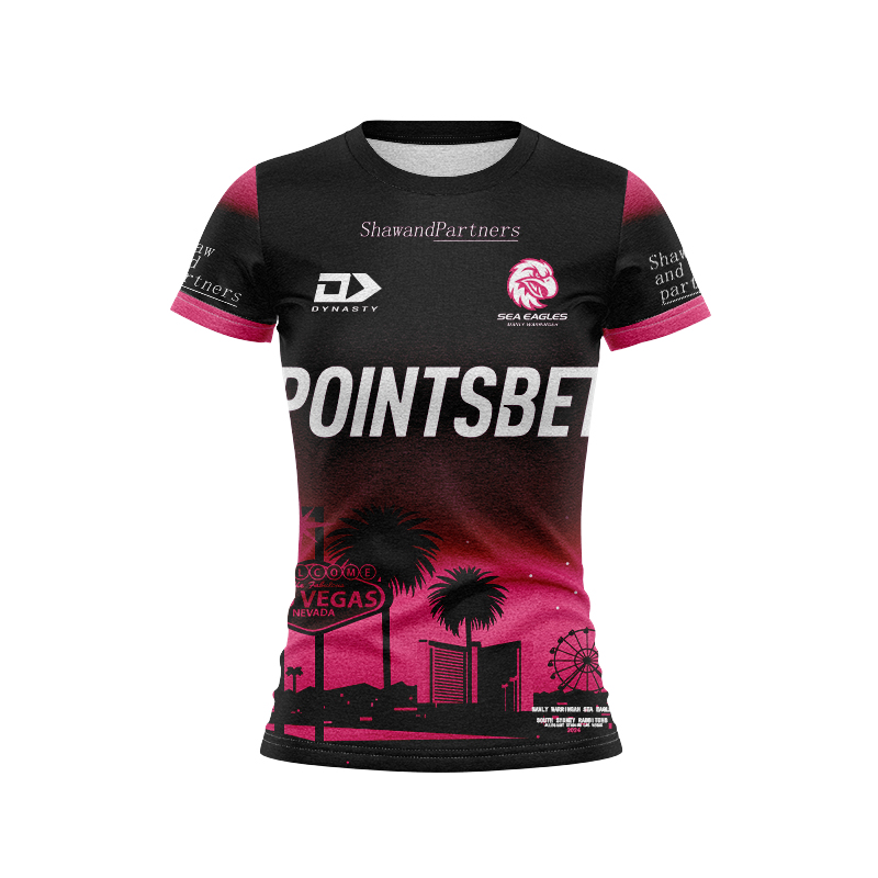 Women's NRL Manly Warringah Sea Eagles 2024 Las Vegas Warm Up Jersey