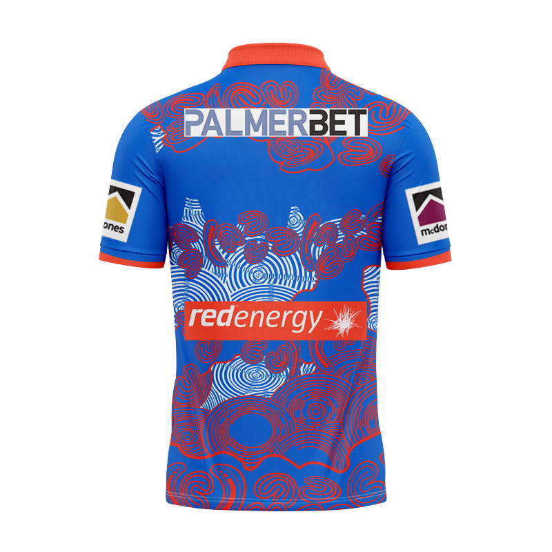NRL Newcastle Knights 2024 Warm Up Polo Shirt