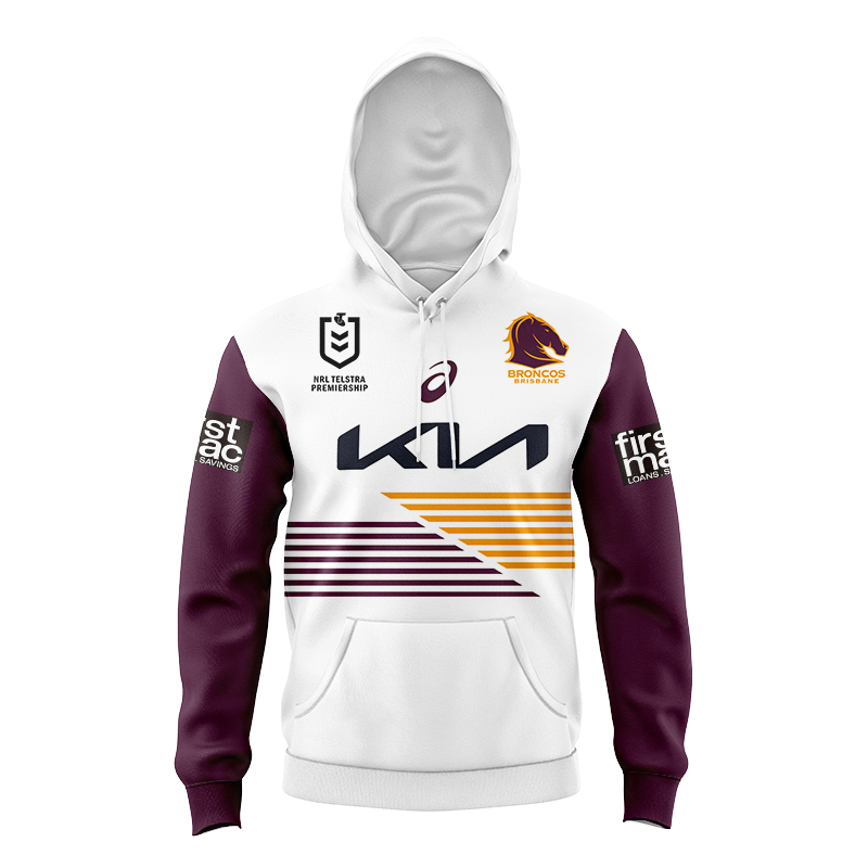 Kid's NRL Brisbane Broncos 2024 Away Hoodie