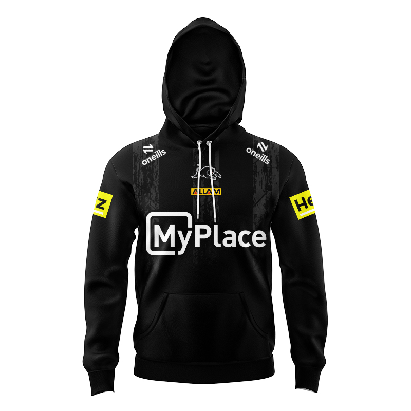 Kid's NRL Penrith Panthers 2025 Dark Training Hoodie