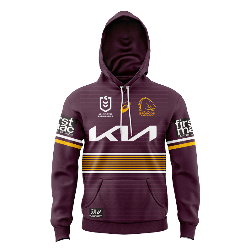 Kid's NRL Brisbane Broncos 2022 Home Hoodie