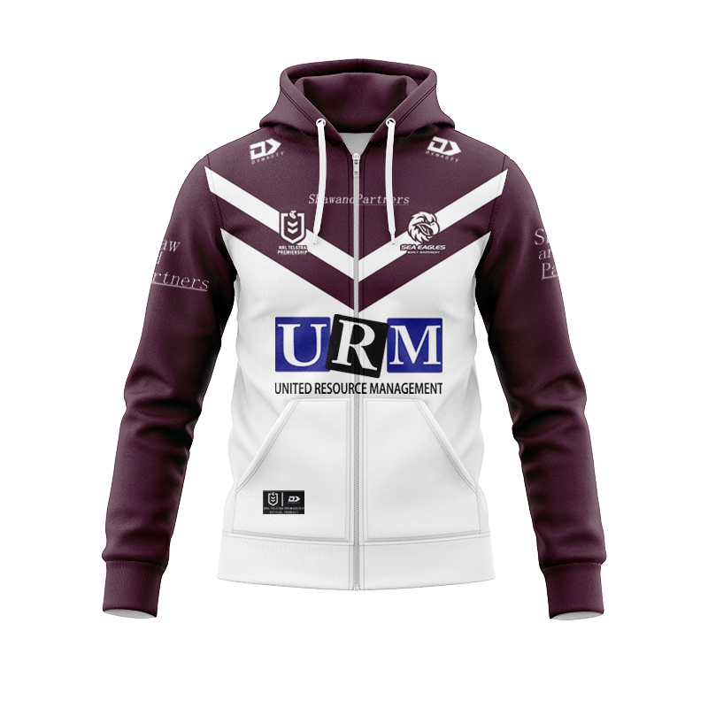NRL Manly Warringah Sea Eagles 2025 Away Zipper Hoodie