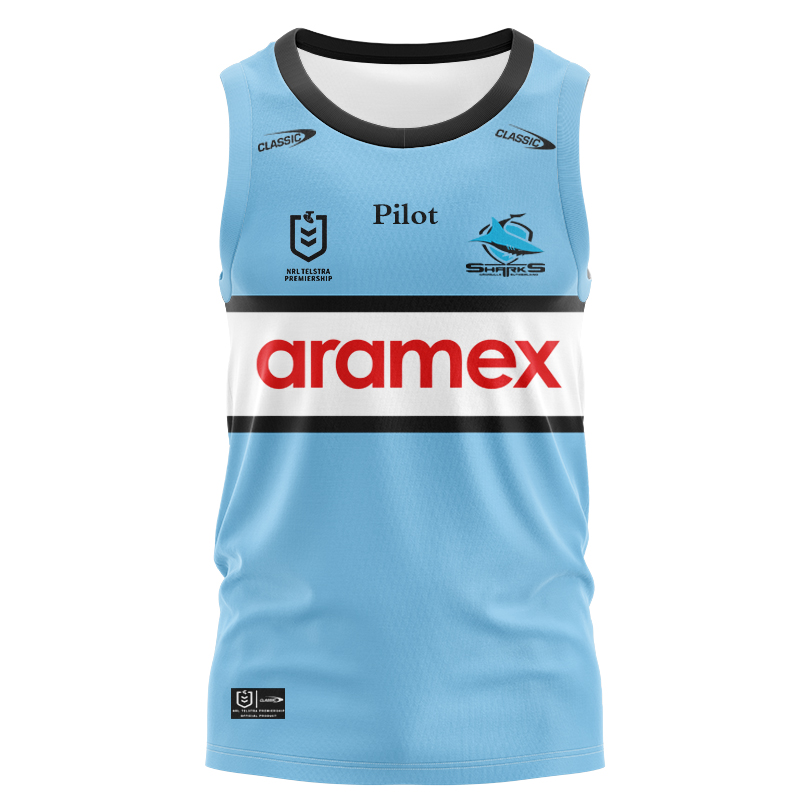 NRL Cronulla-Sutherland Sharks 2025 Home Singlet