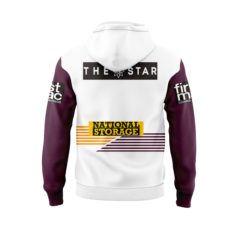 NRL Brisbane Broncos 2024 Away Hoodie