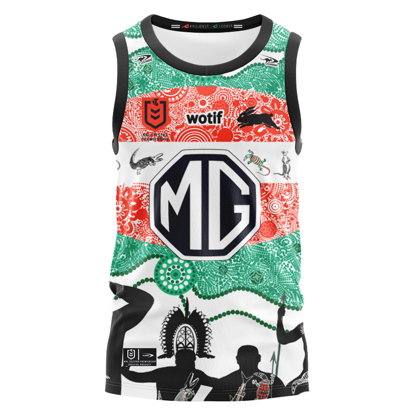 NRL South Sydney Rabbitohs 2024 Indigenous Singlet