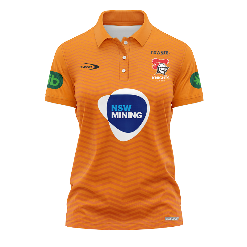 Women's NRL Newcastle Knights 2024 Mining Training Polo Shirt