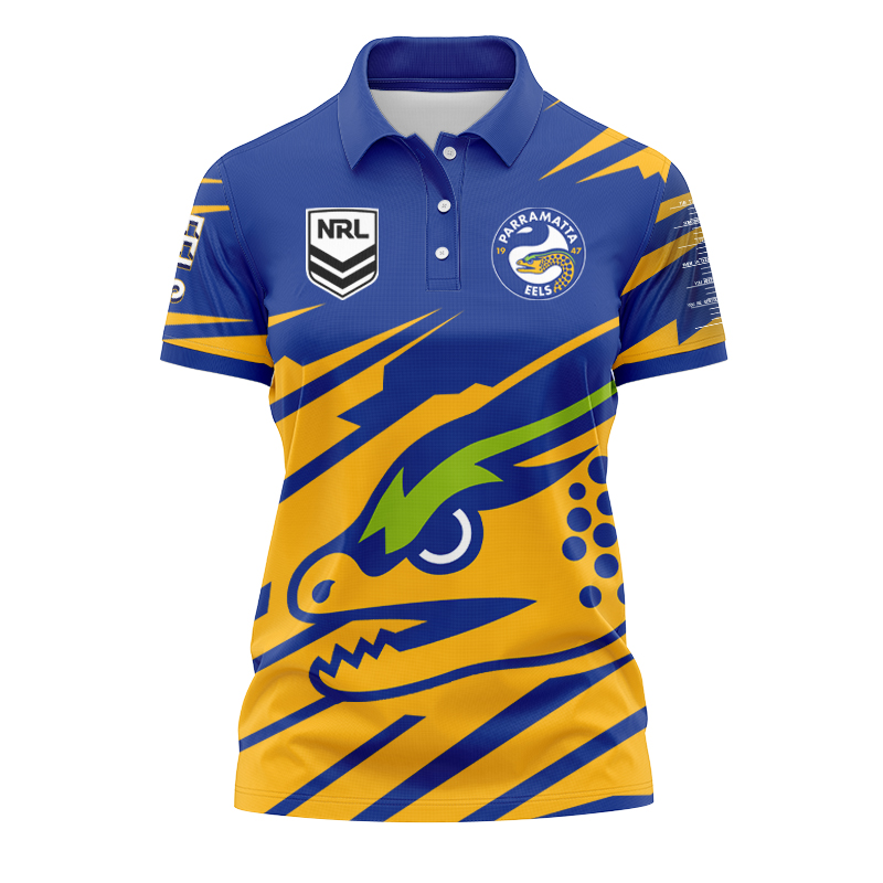 Women's NRL Parramatta Eels 2024 'FISHFINDER' Polo Shirt