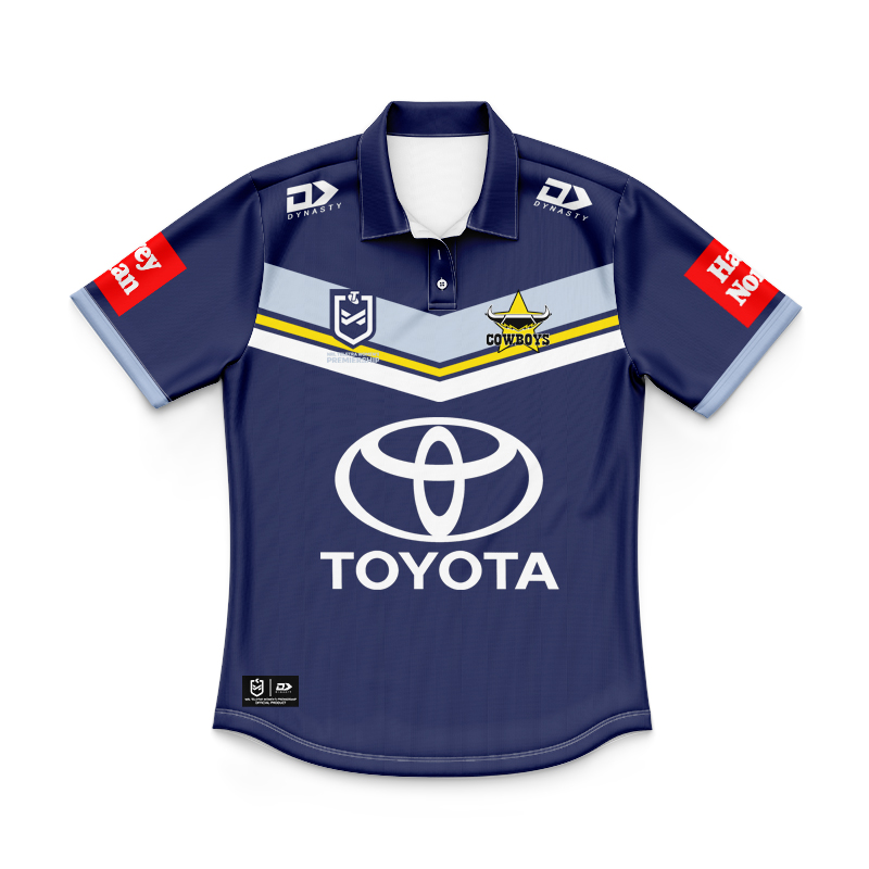 Kid's NRLW North Queensland Cowboys 2024 Home Polo Shirt