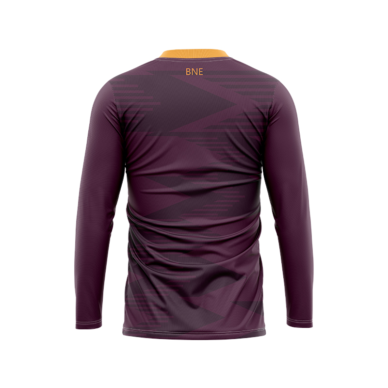 NRL Brisbane Broncos 2024 Long Sleeve Run Out Jersey