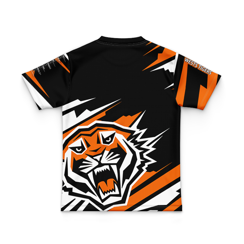 Kid's NRL Wests Tigers 2024 'FISHFINDER' Jersey