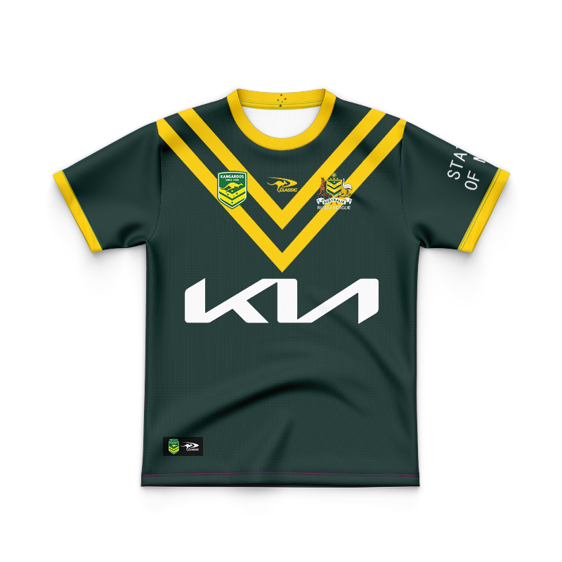 Kid's Australian Kangaroos 2024 Home Jersey