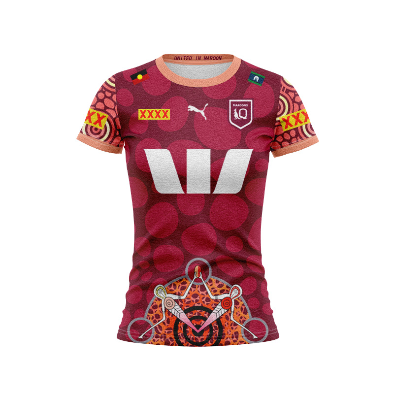 Women's NRL QLD Maroons 2024 Indigenous Jersey