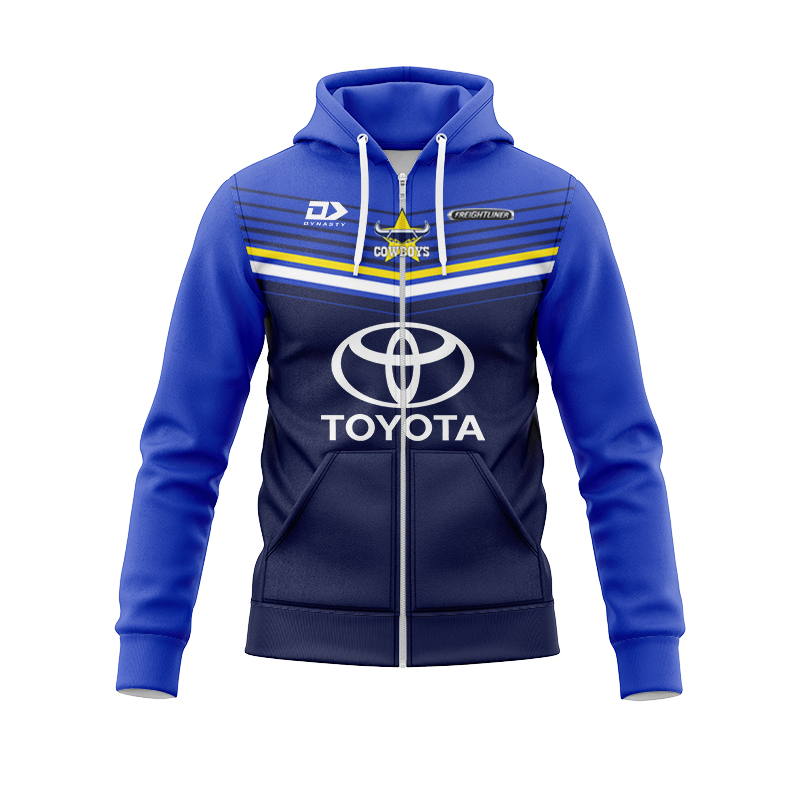 NRL North Queensland Cowboys 2023 Training Zipper Hoodie