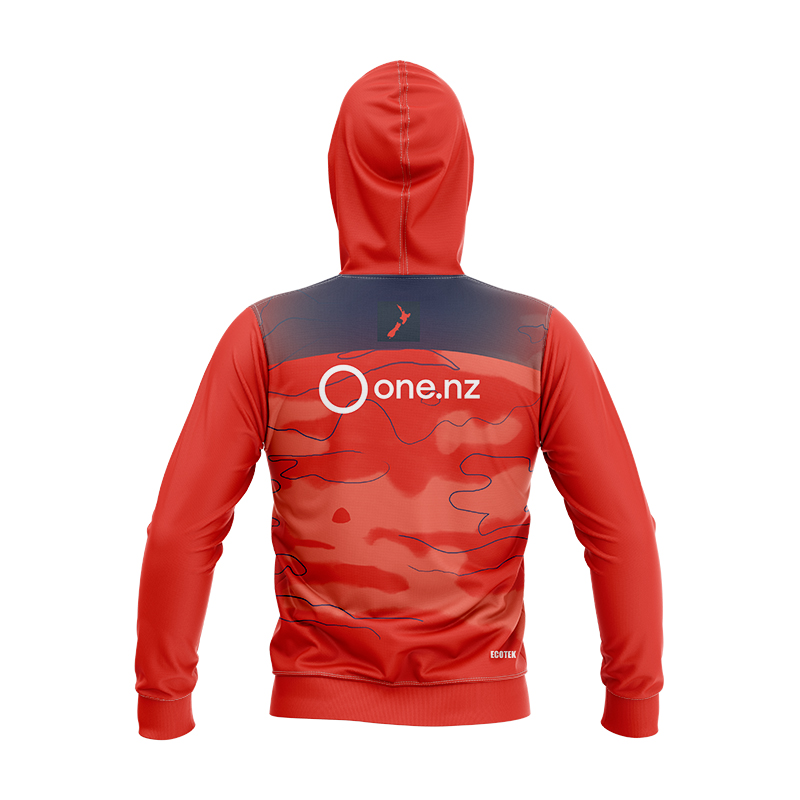 Kid's NRL New Zealand Warriors 2024 Dynasty Orange Training Hoodie