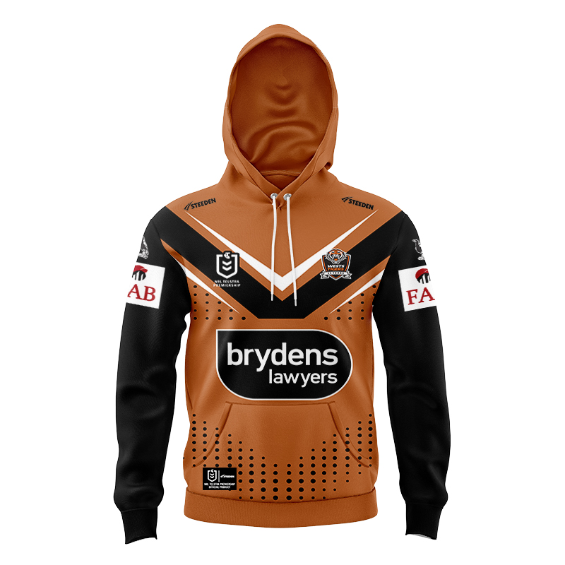 Kid's NRL Wests Tigers 2024 Away Hoodie