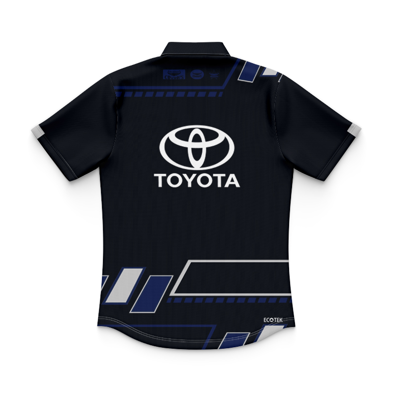 Kid's NRL North Queensland Cowboys 2025 Black Training Polo Shirt