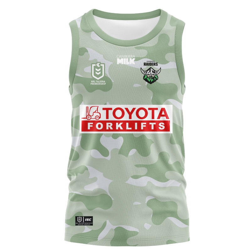 NRL Canberra Raiders 2024 ANZAC Singlet
