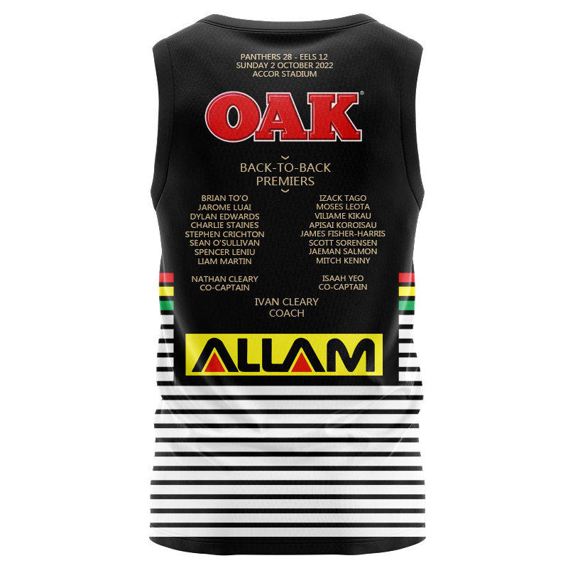 NRL Penrith Panthers 2022 Premiers Singlet