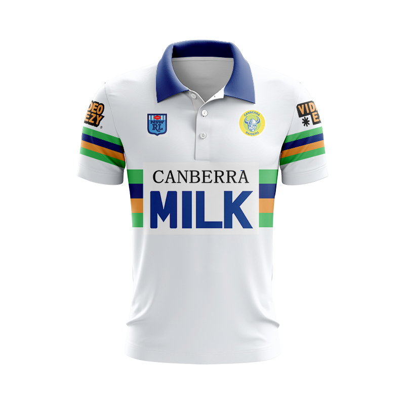 NRL Canberra Raiders 1994 Retro Away Polo Shirt