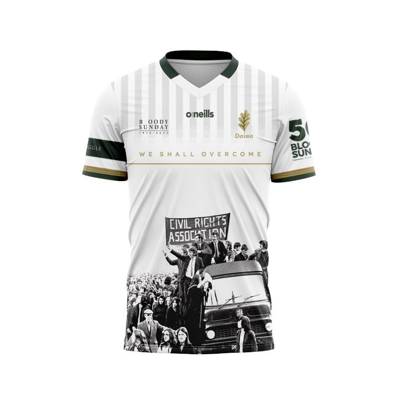 Men's Derry Bloody Sunday GAA Commemoration Jersey White