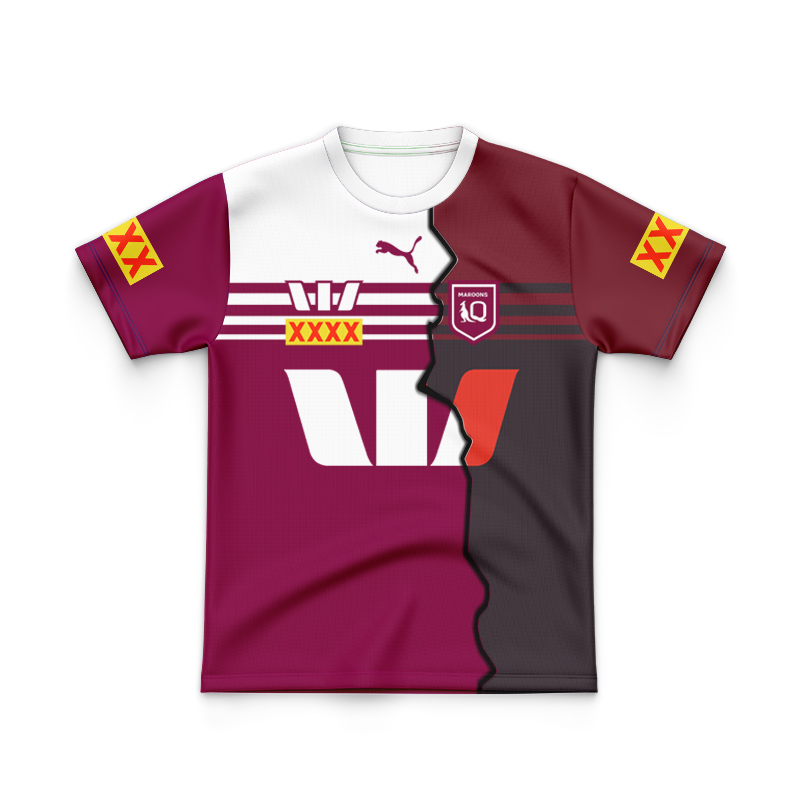 Kid's NRL QLD Maroons 2024 Mix Jersey