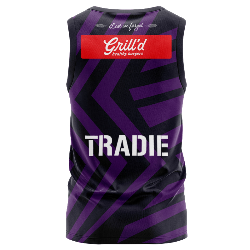 NRL Melbourne Storm 2024 ANZAC Singlet
