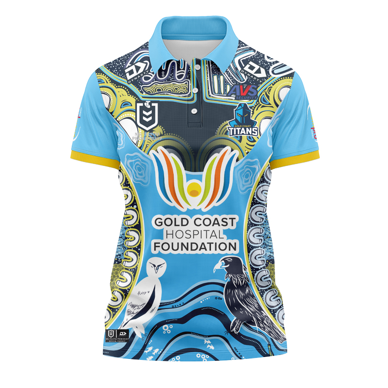 Women's NRL Gold Coast Titans 2024 Indigenous Polo Shirt
